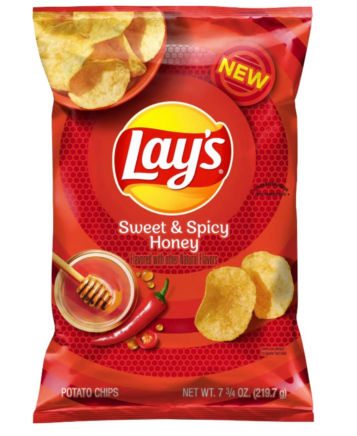 Lay's Sweet & Spicy Honey Potato Chips - 7.75ozy