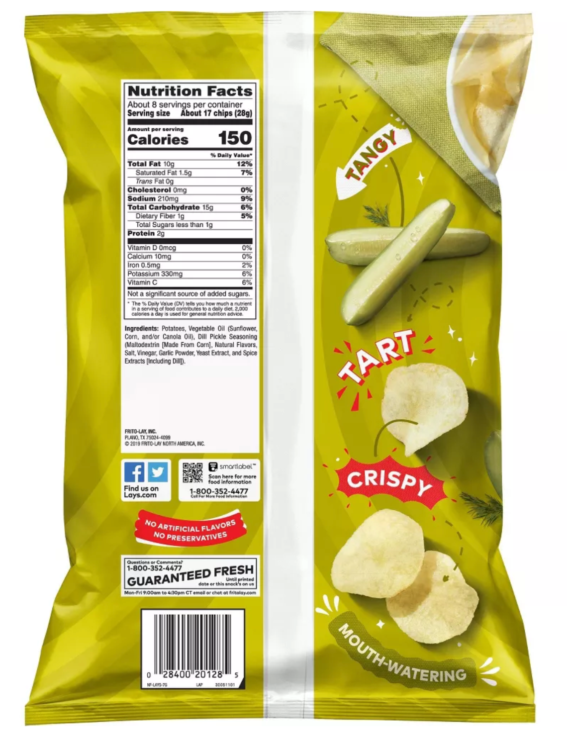 Lay's Dill Pickle Potato Chips - 7.75oz