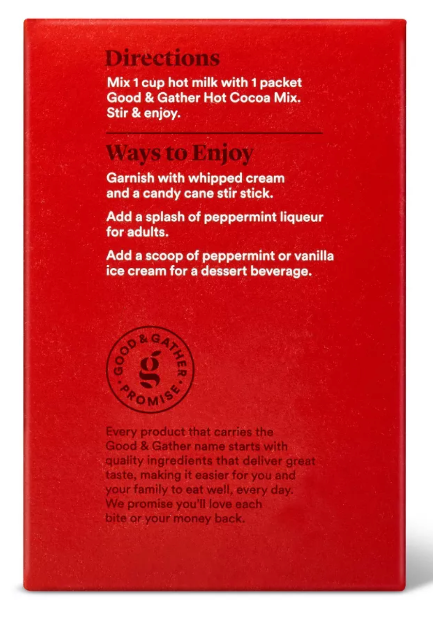 Good & Gather Peppermint Hot Cocoa Mix - 8oz