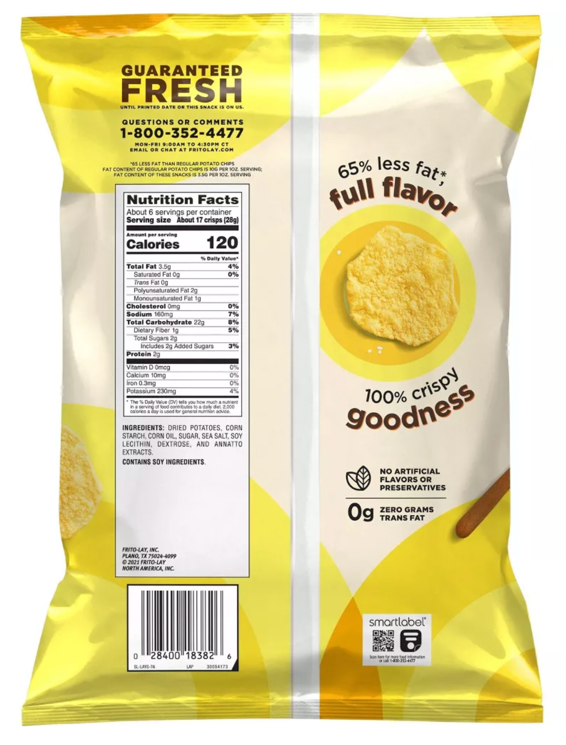 Lay's Baked Original Potato Crisps - 6.25oz