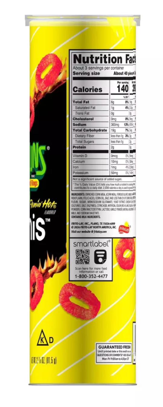 Funyuns Minis Flamin Hot - 2.88oz
