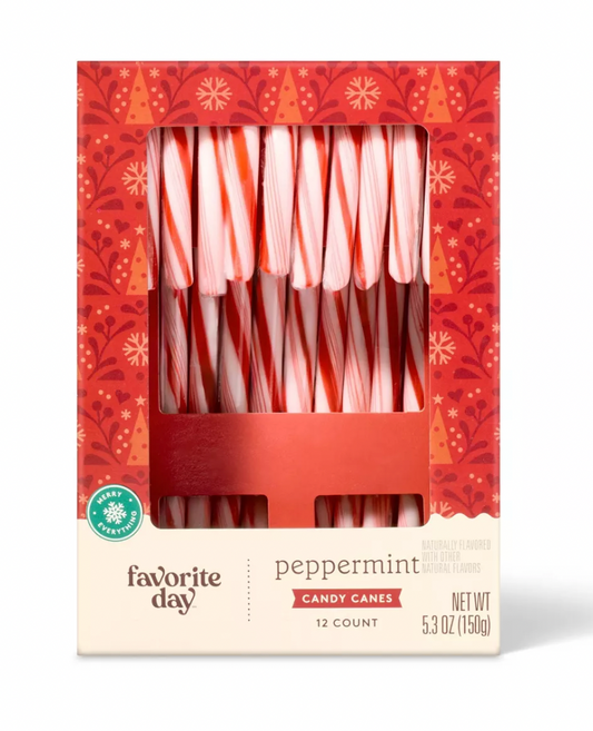 Christmas Peppermint Red & White Candy Canes