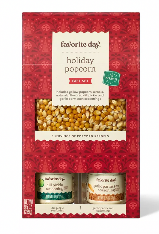 Christmas Popcorn Set with 2 seasonings