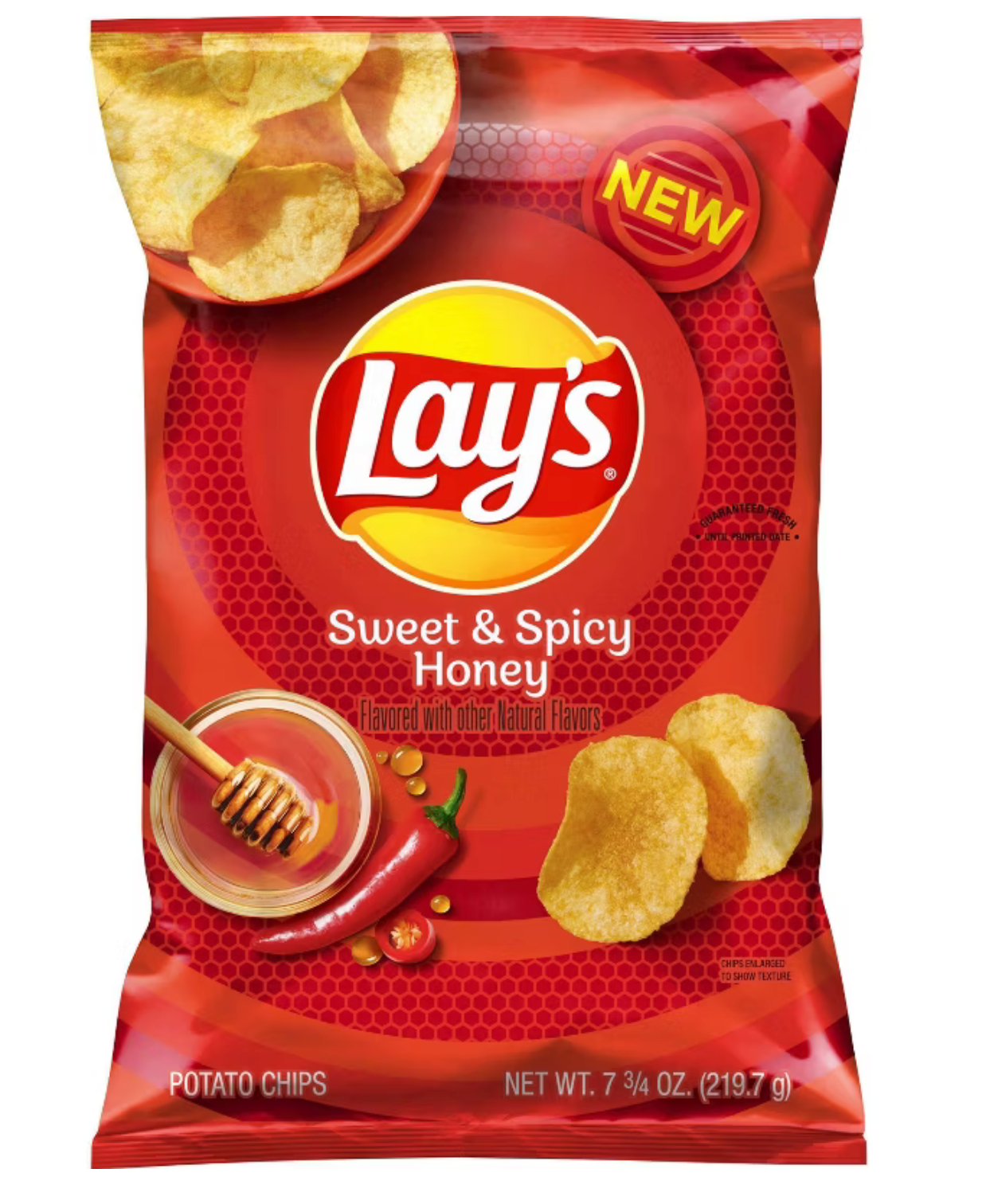 Lay's Sweet & Spicy Honey Potato Chips   - 7.75ozy