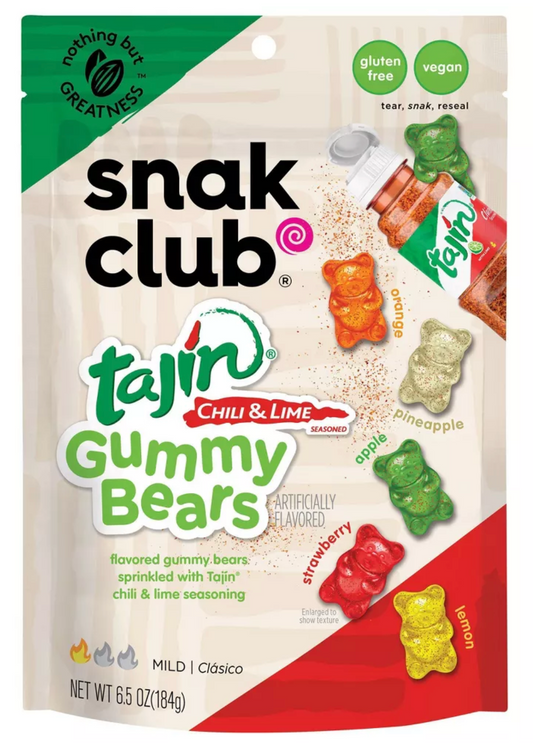 Snack Club Tajin Gummy Bears Candy - 6.5oz