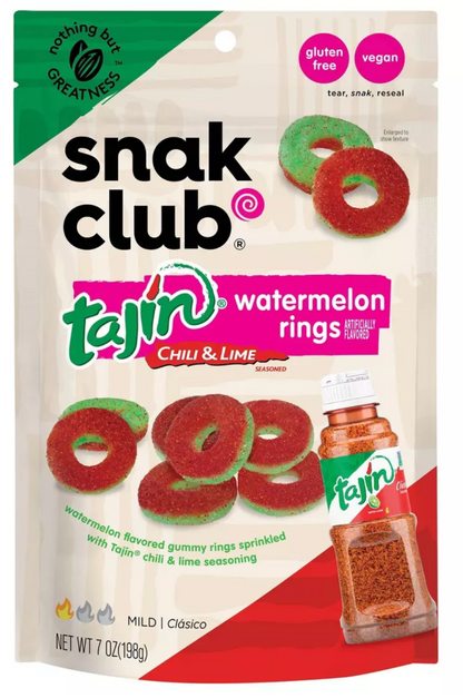 Snack Club Tajin Watermelon Rings Candy - 7oz