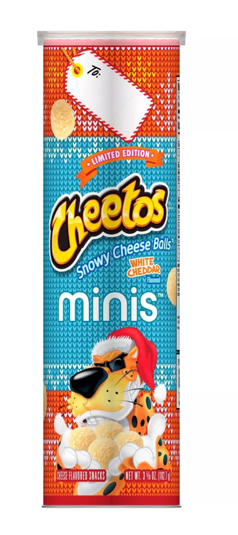 Cheetos Minis Snowy Cheese Balls White Cheddar - 3.625oz