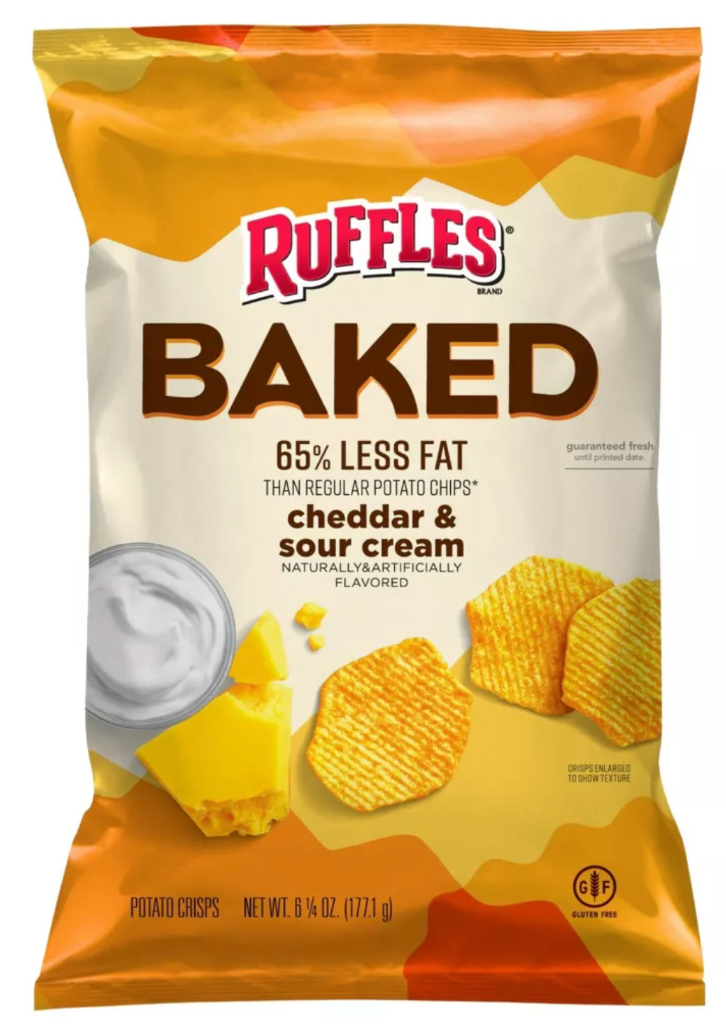 Ruffles Baked Cheddar & Sour Cream Potato Crisps - 6.25oz