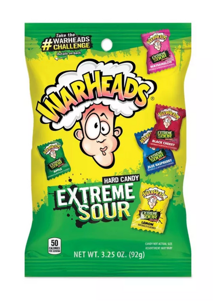 Warheads Extreme Sour Hard Candy - 3.25oz