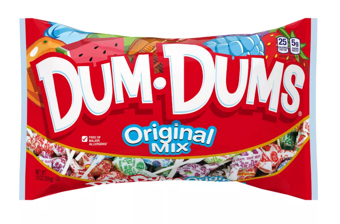 Dum Dums Original Mix Lollipops Candy – 13oz