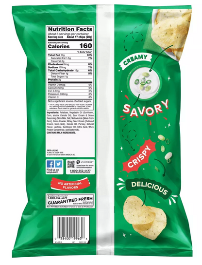 Lay's Sour Cream & Onion Potato Chips  - 7.75oz