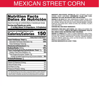 Pringles Mexican Street Corn - 5.5oz