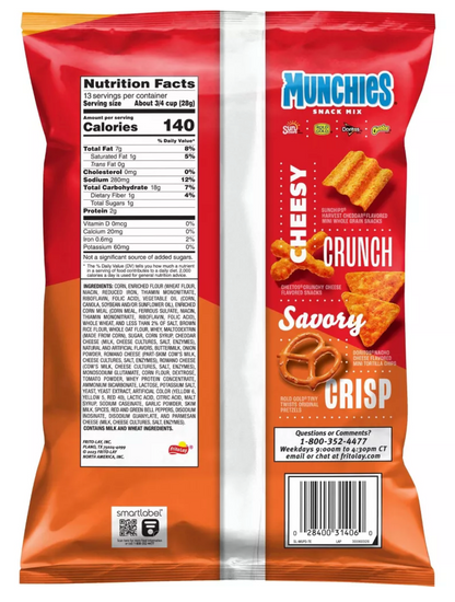 Munchies Snack Mix Cheese - 13oz