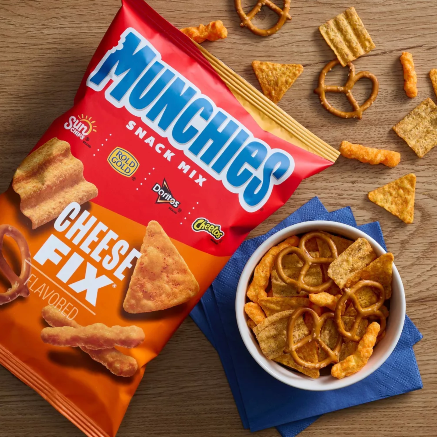 Munchies Snack Mix Cheese - 13oz