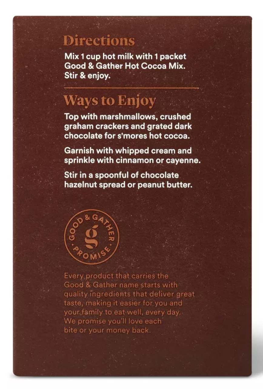 Good & Gather Double Chocolate Hot Cocoa Mix - 8oz