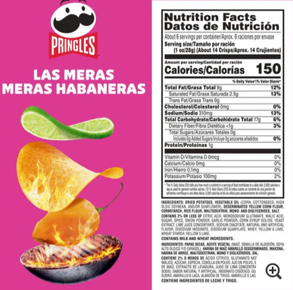 Pringles Las Meras Habaneras - 5.5oz