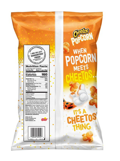 Cheetos Popcorn Cheddar Flavored - 7oz