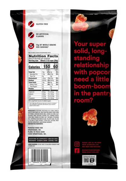 Smartfood Flamin' Hot White Cheddar Popcorn - 6.25oz