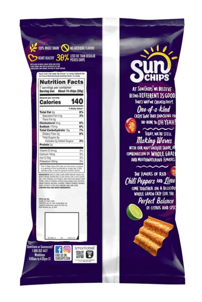 Sun Chips Chili Limon  - 7oz